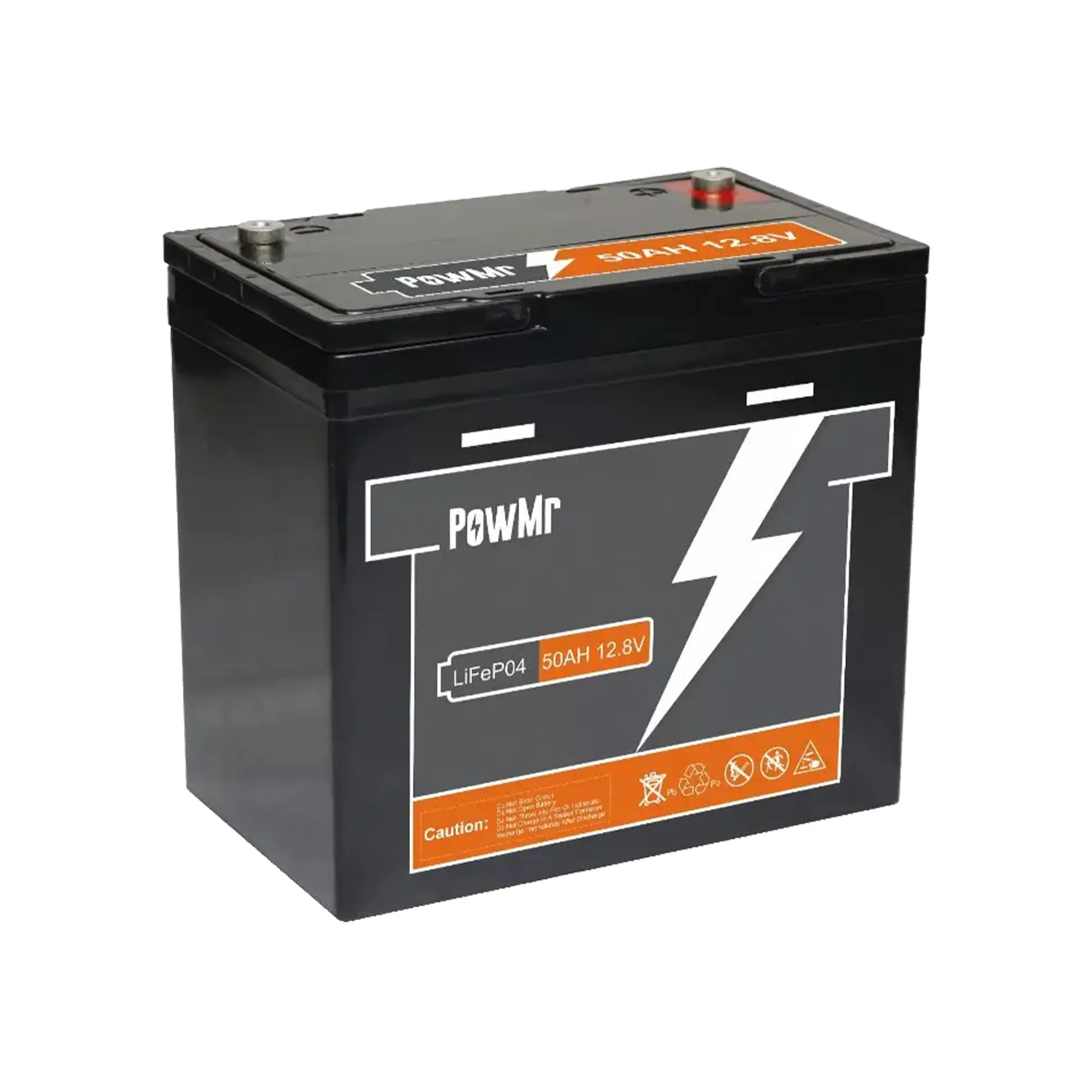 Акумуляторна батарея PowMr POW-50AH-12V 50Ah 12.8V LiFePO4 - Фото 1