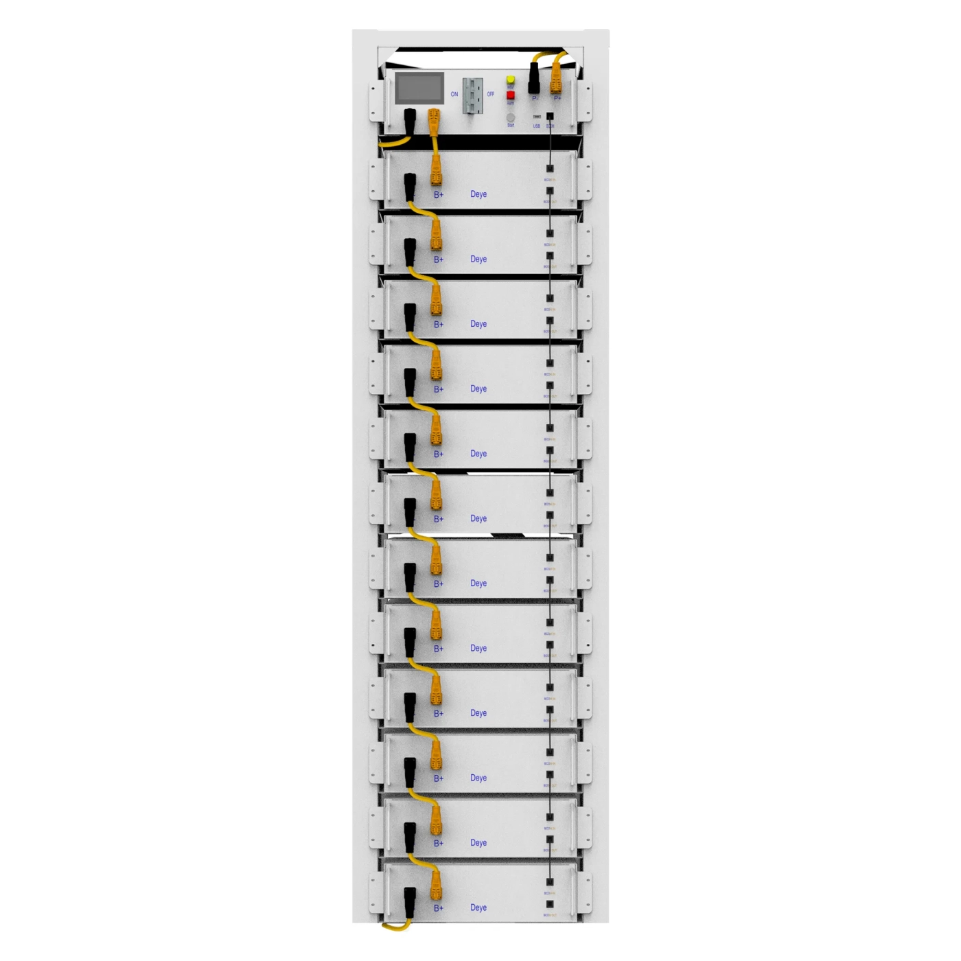 Блок батарей Deye BOS-G12 61.44kW 614.4V 100Ah LiFePO4 HVB750V RACK - Фото 1