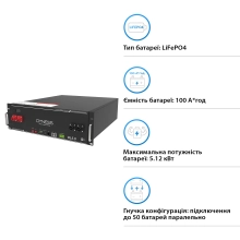 Акумуляторна батарея Dyness DL5.0 51.2V 100Ah 5.12kWh LiFePO4 - Фото 2