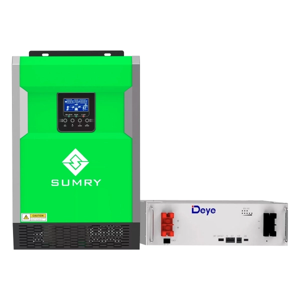 Система зберігання енергії SUMRY HGP-5500W-1DE5.12K-LFP-W 5500W 5.12kWh 1BAT LiFePO4 6000 циклів - Фото 1