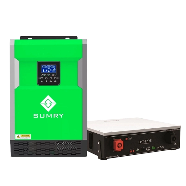 Система хранения энергии SUMRY HGP-5500W-1DY5.1K-LFP-W 5500W 5.12kWh 1BAT LiFePO4 6000 циклов - Фото 1