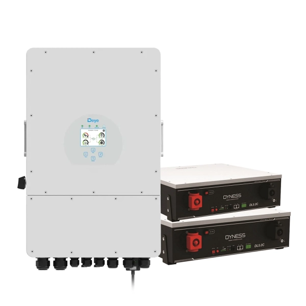 Система зберігання енергії DEYE SUN-8K-SG01LP1-EU-2DY10.24K-LFP-W 8000W 10.24kh 2BAT LiFePO4 6000 циклів - Фото 1
