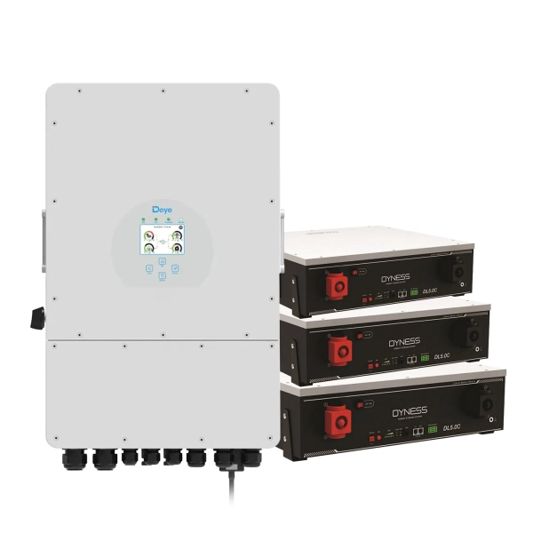 Система зберігання енергії DEYE SUN-10K-SG02LP1-EU-AM3-3DY15.36K-LFP-W 10000W 15.36kh 3BAT LiFePO4 6000 циклів - Фото 1