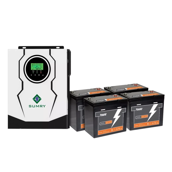 Система хранения энергии SUMRY SM-2200H-12-4PW2.56K-LFP 1.8kW 2.56kWh 4BAT LiFePO4 4000 циклов - Фото 1