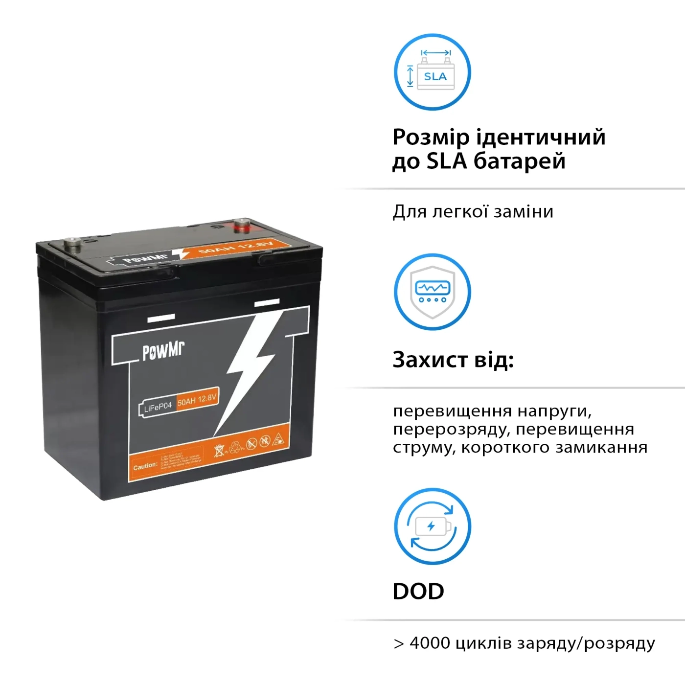 Система хранения энергии SUMRY SM-2200H-12-4PW2.56K-LFP 1.8kW 2.56kWh 4BAT LiFePO4 4000 циклов - Фото 7