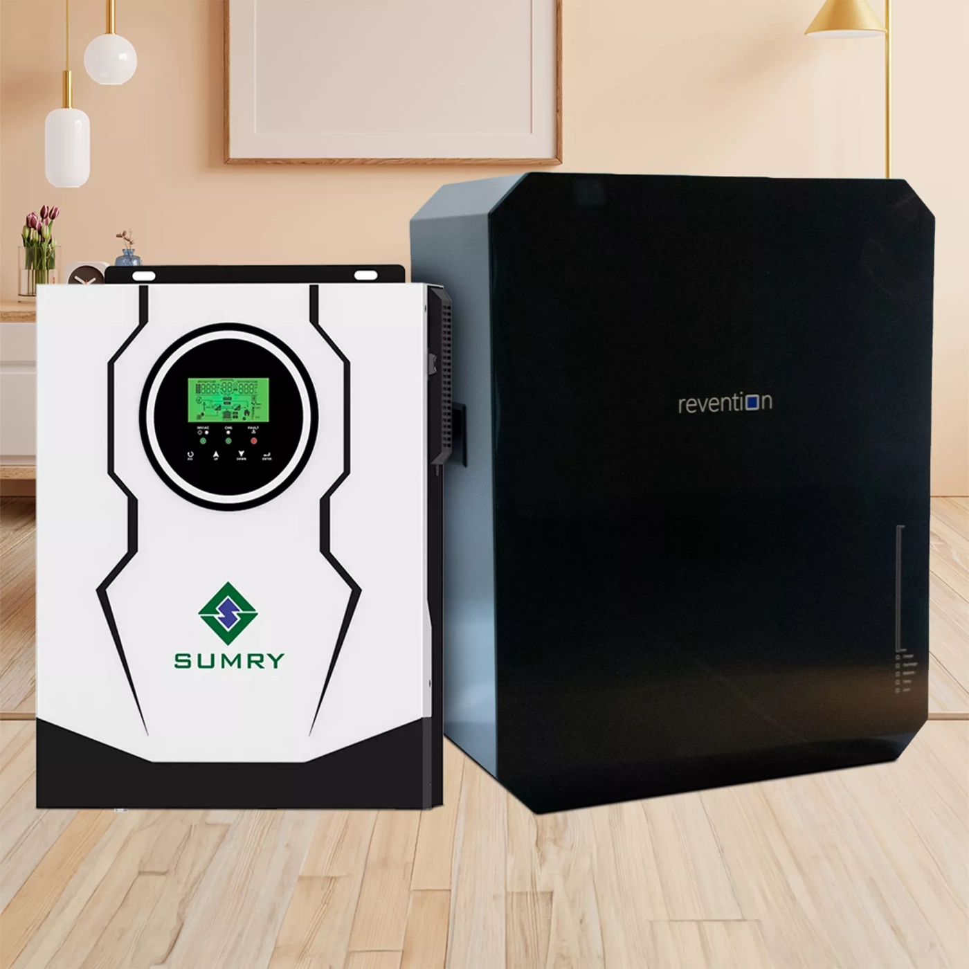 Система хранения энергии SUMRY SM-3200H-24-1PW5.52K-LFP 3kW 5.52kWh 1BAT LiFePO4 6000 циклов - Фото 2