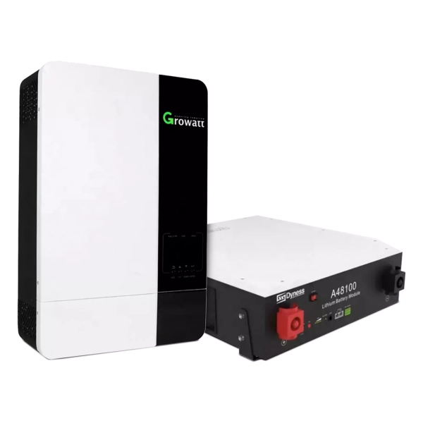 Система хранения энергии GROWATT SPF5000ES-1DY4.8AK-LFP-W 5kW 4.8kWh 1BAT LiFePO4 6000 циклов - Фото 1