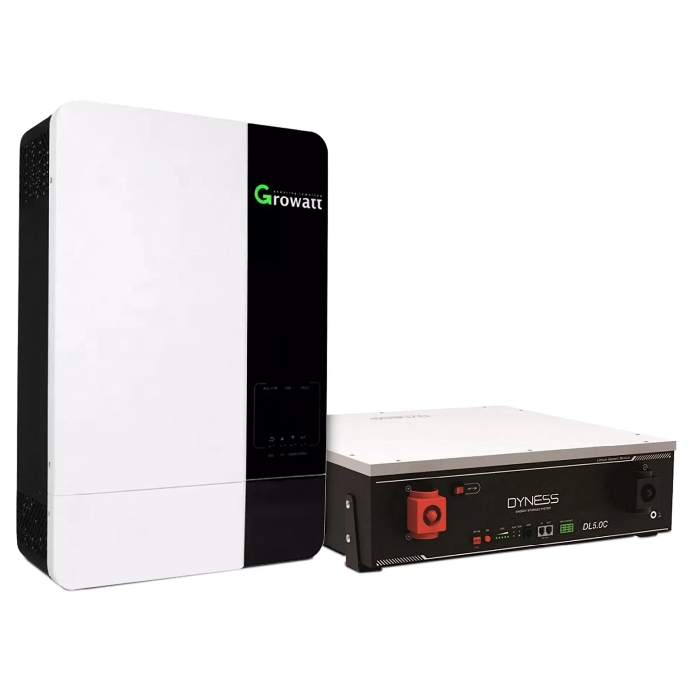 Система зберігання енергії GROWATT SPF5000ES-1DY5.1K-LFP-W 5kW 5.12kWh 1BAT LiFePO4 6000 циклів - Фото 1