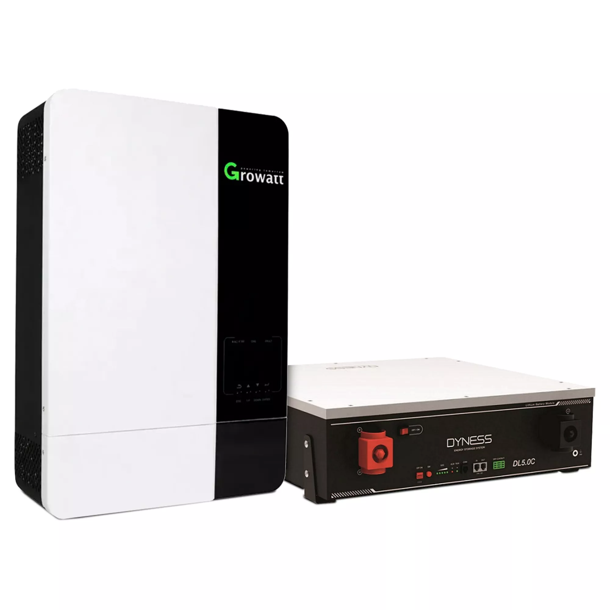 Система зберігання енергії GROWATT SPF5000ES-1DY5.1K-LFP-W 5kW 5.12kWh 1BAT LiFePO4 6000 циклів - Фото 1
