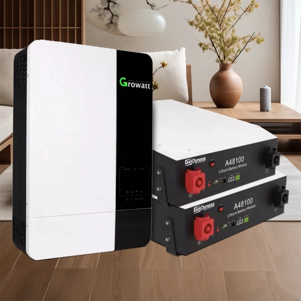 Система зберігання енергії GROWATT SPF5000ES-2DY9.6K-LFP-W 5kW 9.6kWh 2BAT LiFePO4 6000 циклів - Фото 2