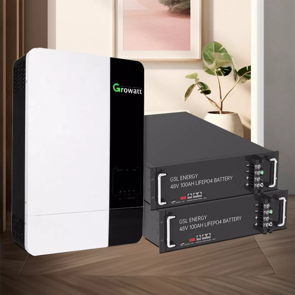 Система зберігання енергії GROWATT SPF5000ES-2GS9.6K-LFP 5kW 9.6kWh 2BAT LiFePO4 6500 циклів - Фото 2