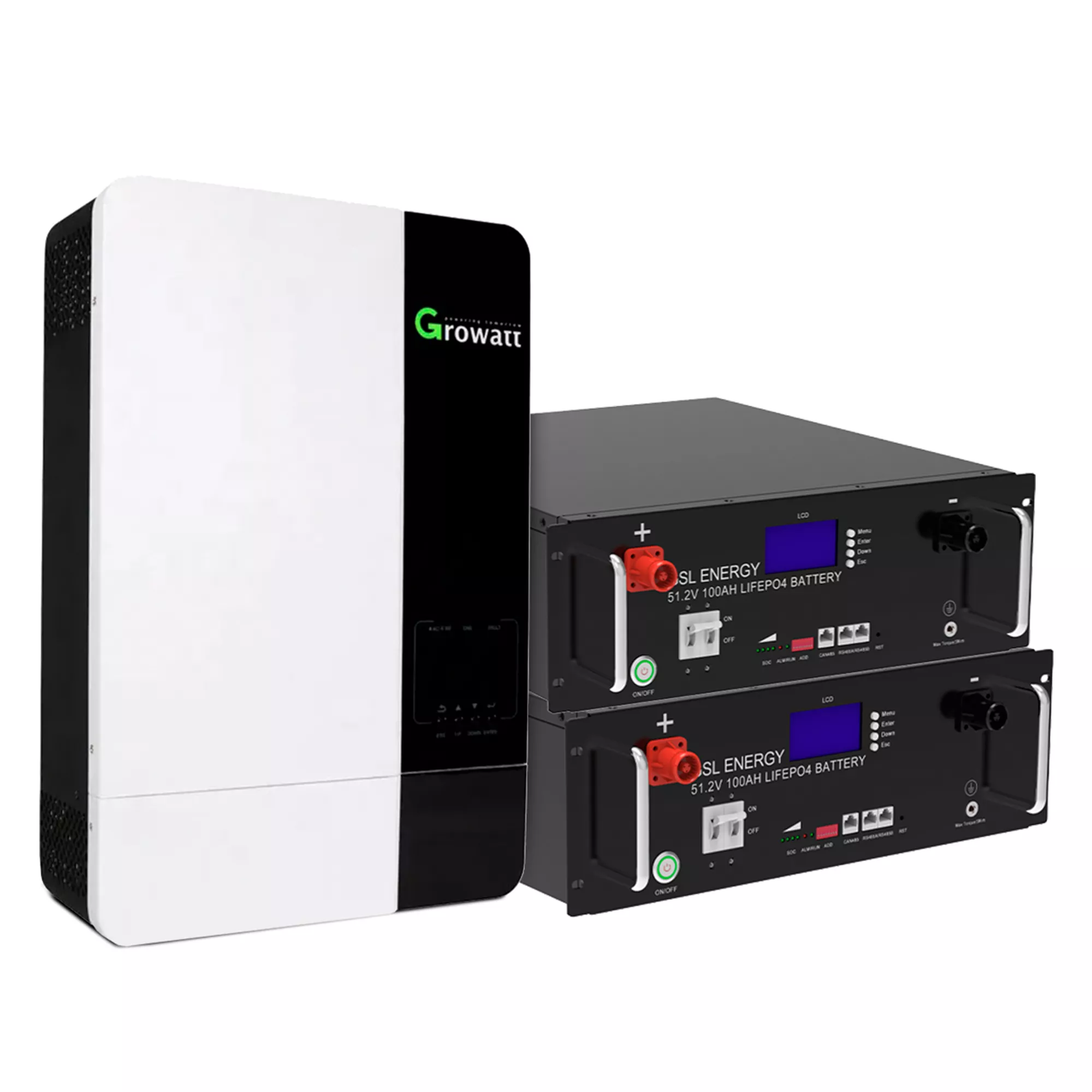 Система зберігання енергії GROWATT SPF5000ES-2GS10.24K-LFP 5kW 10.24kWh 2BAT LiFePO4 6500 циклів - Фото 5