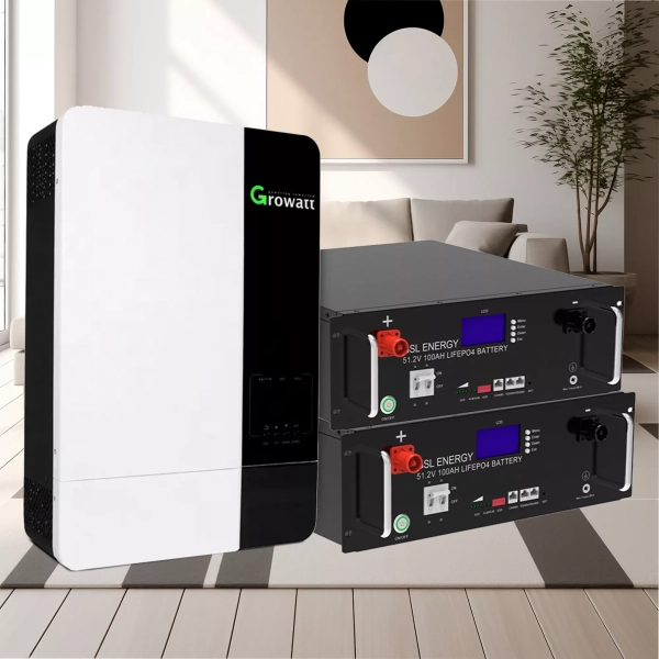 Система зберігання енергії GROWATT SPF5000ES-2GS10.24K-LFP 5kW 10.24kWh 2BAT LiFePO4 6500 циклів - Фото 6