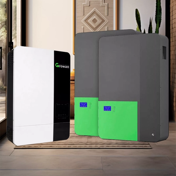 Система зберігання енергії GROWATT SPF5000ES-2SV9.6-LFP-W 5kW 9.6kWh 2BAT LiFePO4 4000 циклів - Фото 2