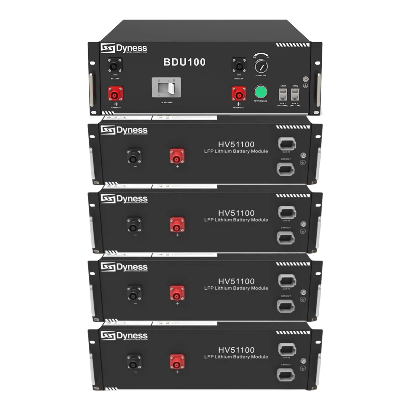 Блок батарей Dyness HV51100-4 20.48kW 204.8V 100Ah LiFePO4 BDU100 RACK - Фото 1