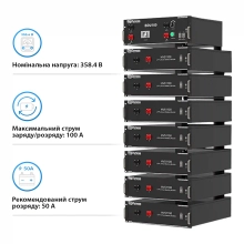 Блок батарей Dyness HV51100-7 35.84kW 358.4V 100Ah LiFePO4 BDU100 RACK - Фото 3