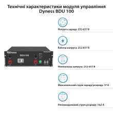 Блок батарей Dyness HV51100-7 35.84kW 358.4V 100Ah LiFePO4 BDU100 RACK - Фото 4