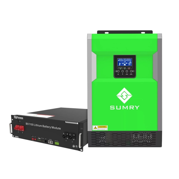 Система зберігання енергії SUMRY HGP-5500W-1DY5.1K-LFP 5.5kW 5.12kWh 1BAT LiFePO4 6000 циклів - Фото 1