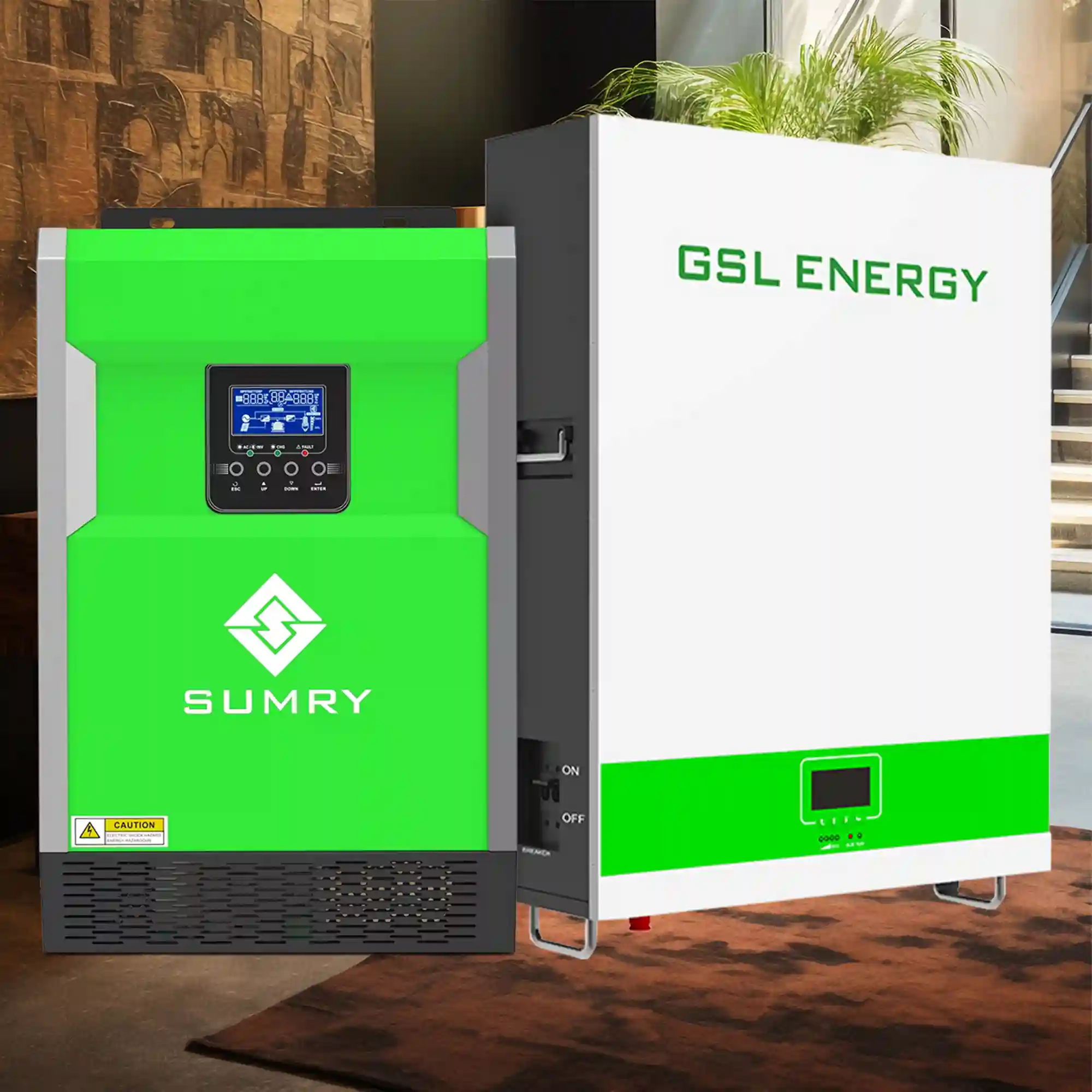 Система зберігання енергії SUMRY HGP-5500W-1GS5.1K-LFP-W 5.5kW 5.12kWh 1BAT LiFePO4 6500 циклів - Фото 2