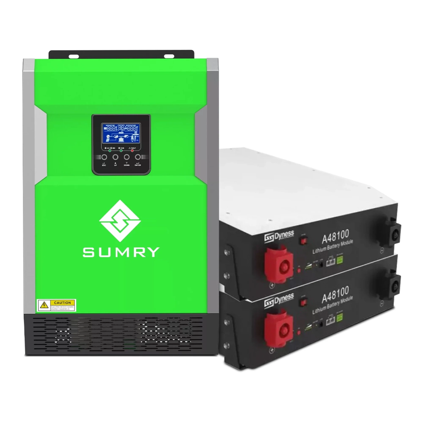 Система зберігання енергії SUMRY HGP-5500W-2DY9.6K-LFP-W 5.5kW 9.6Wh 2BAT LiFePO4 6000 циклів - Фото 1