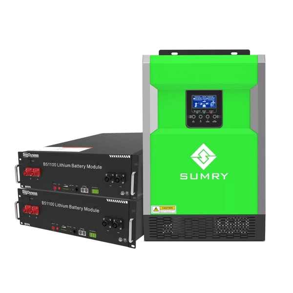 Система зберігання енергії SUMRY HGP-5500W-2DY10.24K-LFP 5.5kW 10.24Wh 2BAT LiFePO4 6000 циклів - Фото 1