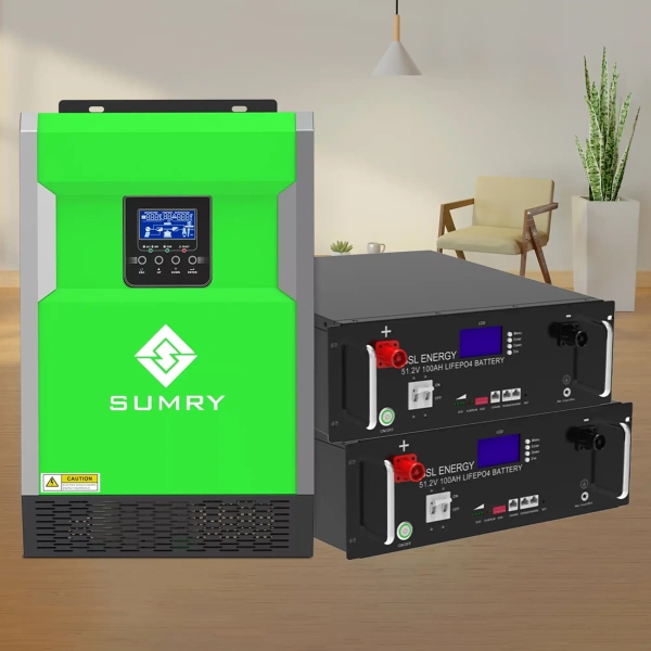 Система зберігання енергії SUMRY HGP-5500W-2GS10.24K-LFP 5.5kW 10.24Wh 2BAT LiFePO4 6500 циклів - Фото 2