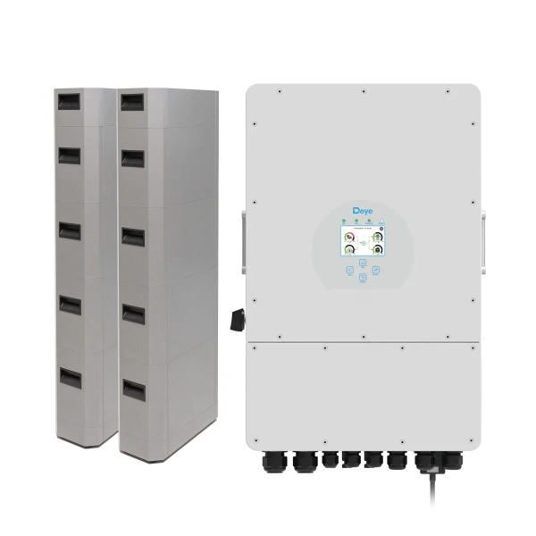Система хранения энергии DEYE SUN-10K-SG02LP1-EU-AM3-1PW11.04K-LFP 10kW 11.04kWh 1BAT LiFePO4 6000 циклов - Фото 1