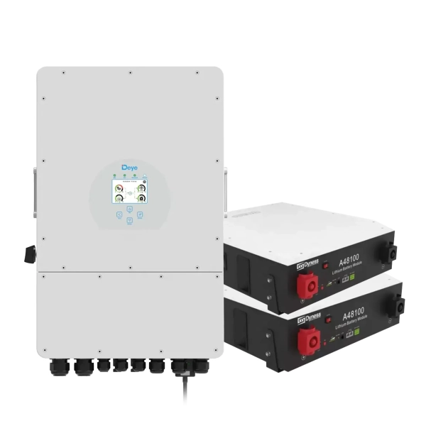 Система зберігання енергії DEYE SUN-10K-SG04LP3-EU-2DY9.6K-LFP-W 10kW 9.6kWh 2BAT LiFePO4 6000 циклів - Фото 1