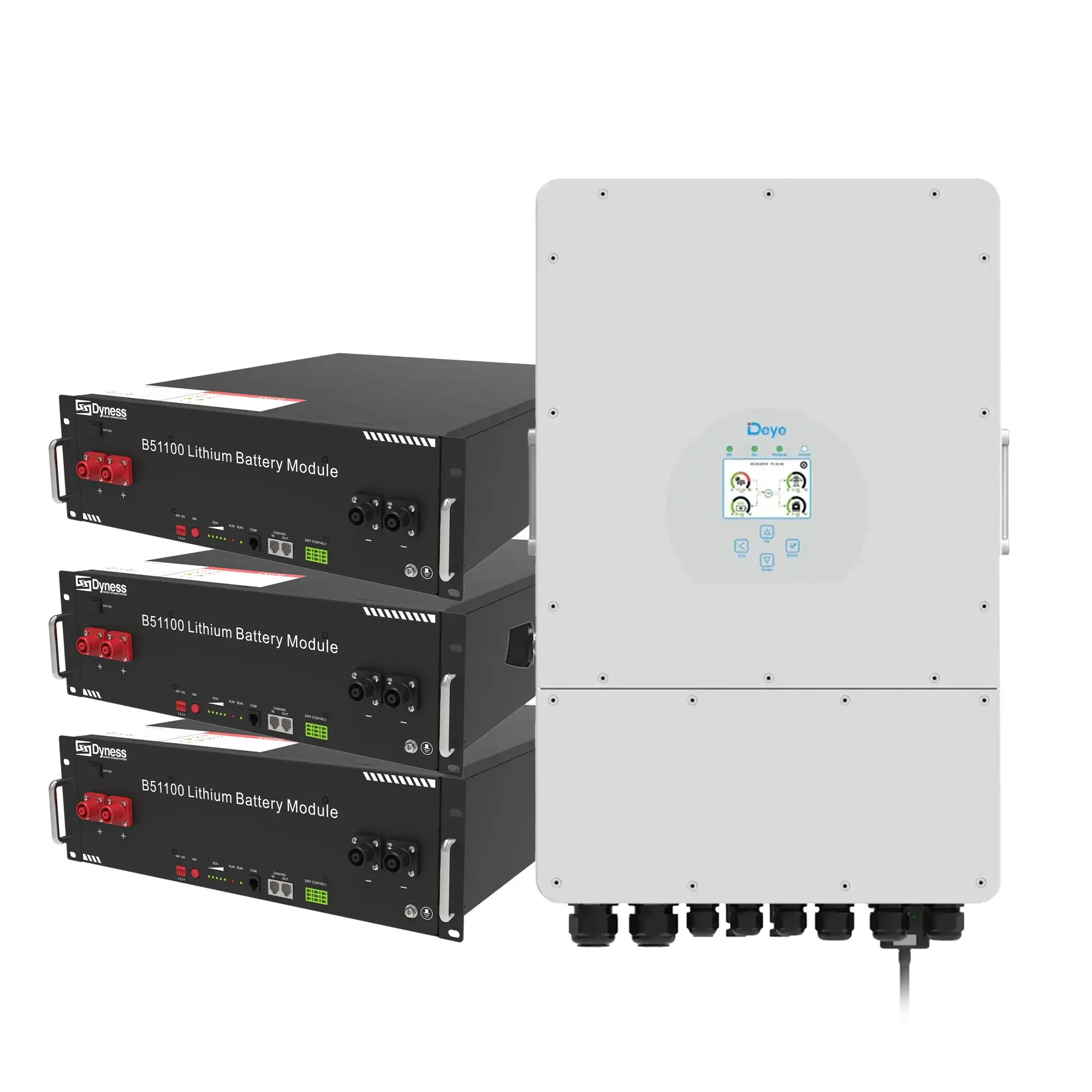 Система зберігання енергії DEYE SUN-10K-SG04LP3-EU-3DY15.36K-LFP 10kW 15.36kWh 3BAT LiFePO4 6000 циклів - Фото 4