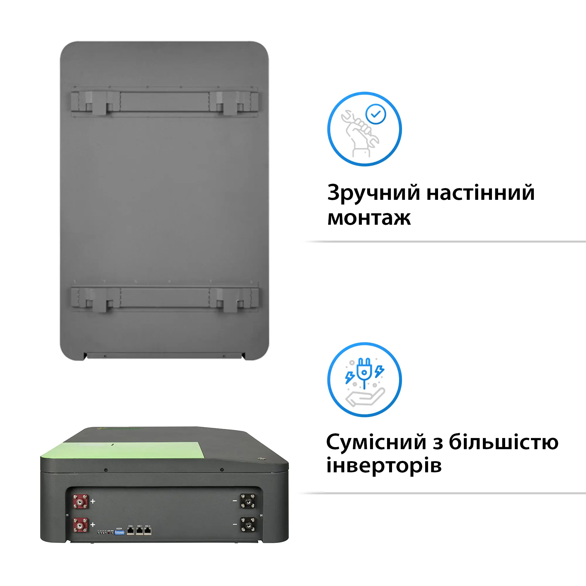 Система хранения энергии DEYE SUN-10K-SG04LP3-EU-3SV14.4K-LFP-W 10kW 14.4kWh 3BAT LiFePO4 4000 циклов - Фото 6