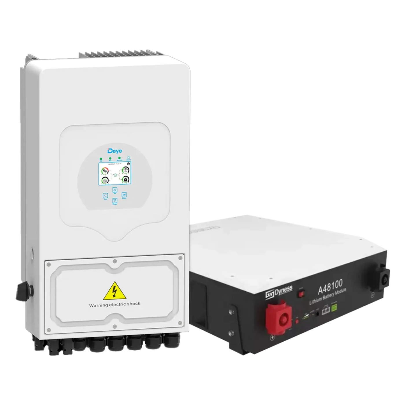 Система зберігання енергії DEYE SUN-6K-SG03LP1-EU-1DY4.8AK-LFP-W 6kW 4.8kWh 1BAT LiFePO4 6000 циклів - Фото 2