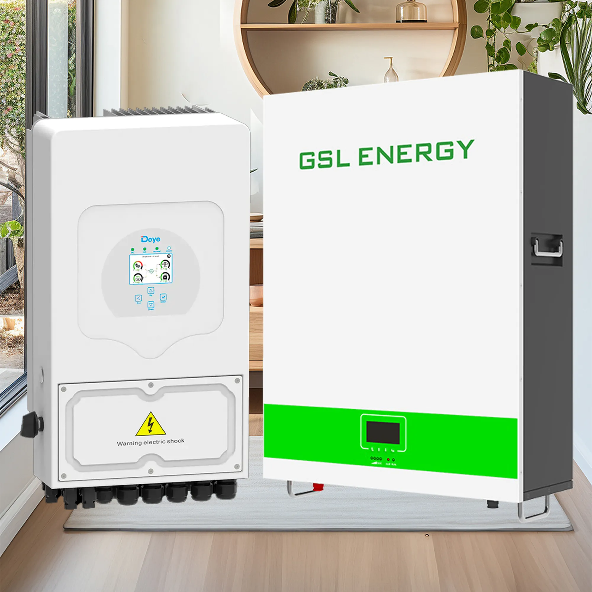 Система хранения энергии DEYE SUN-6K-SG03LP1-EU-1GS5.1K-LFP-W 6kW 5.12kWh 1BAT LiFePO4 6500 циклов - Фото 2