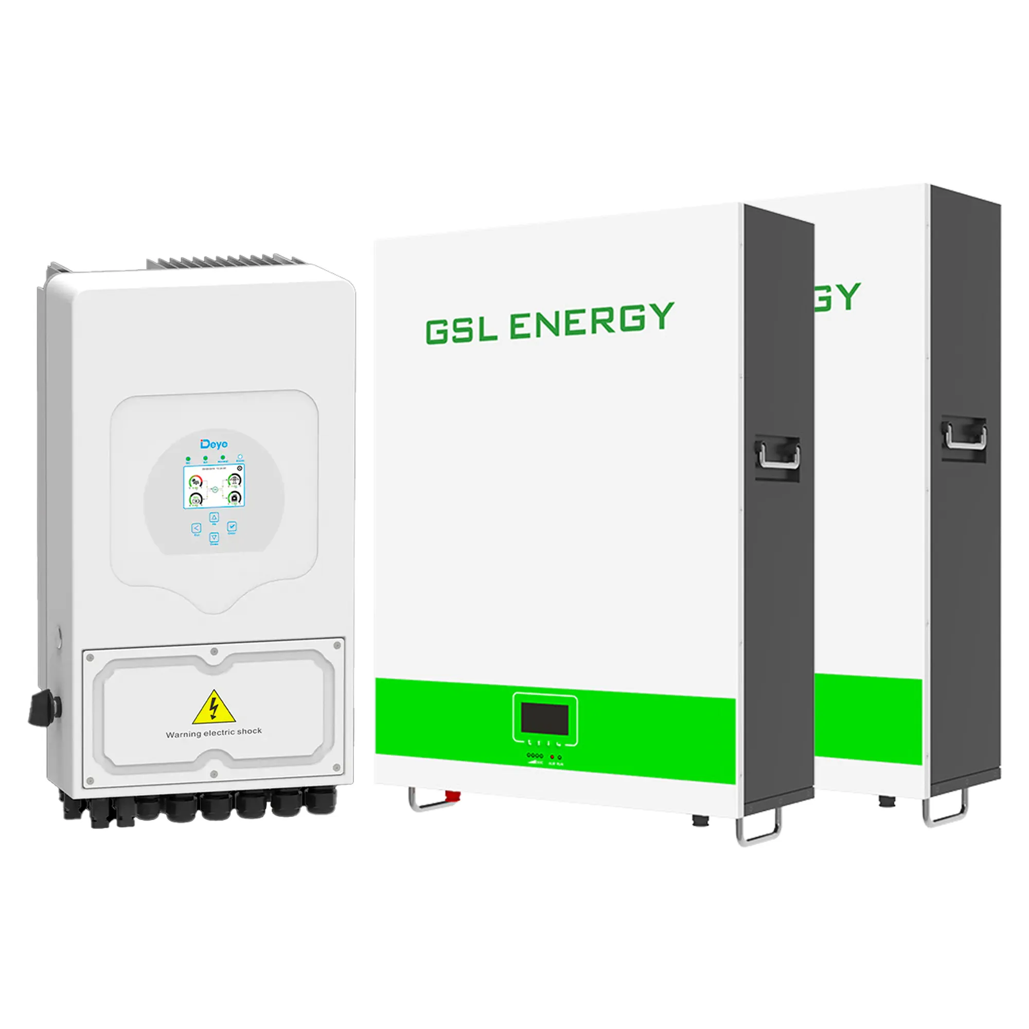 Система зберігання енергії DEYE SUN-6K-SG03LP1-EU-2GS10.24K-LFP-W 6kW 10.24kWh 2BAT LiFePO4 6500 циклів - Фото 1