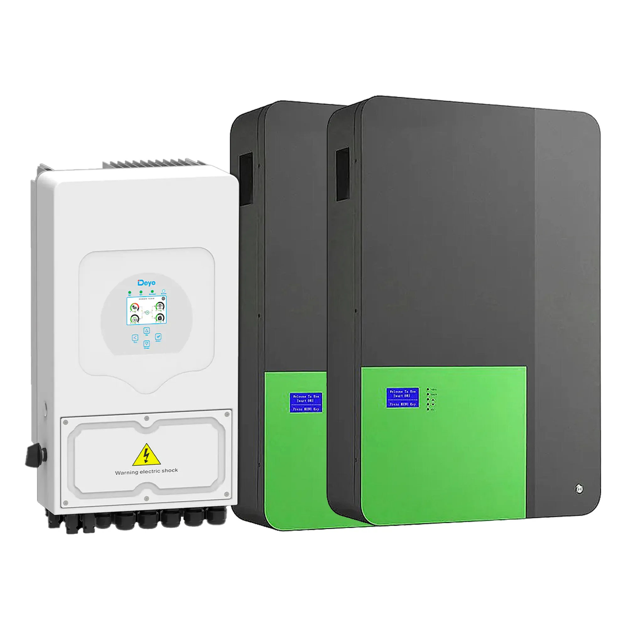 Система зберігання енергії DEYE SUN-6K-SG03LP1-EU-2SV9.6-LFP-W 6kW 9.6kWh 2BAT LiFePO4 4000 циклів - Фото 1