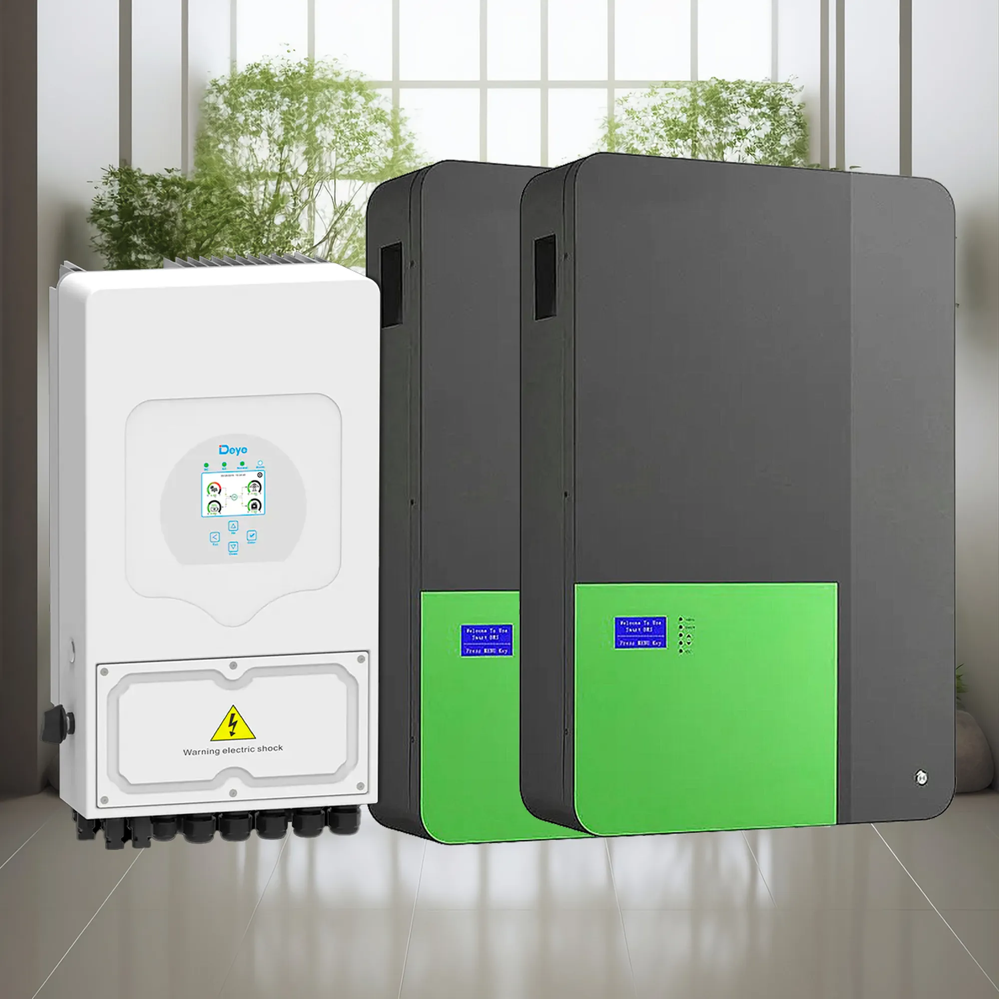 Система зберігання енергії DEYE SUN-6K-SG03LP1-EU-2SV9.6-LFP-W 6kW 9.6kWh 2BAT LiFePO4 4000 циклів - Фото 2