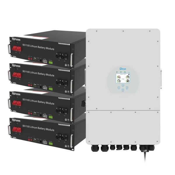 Система зберігання енергії DEYE SUN-12K-SG02LP1-EU-AM3-4DY20.48K-LFP 12kW 20.48kWh 4BAT LiFePO4 6000 циклів - Фото 4