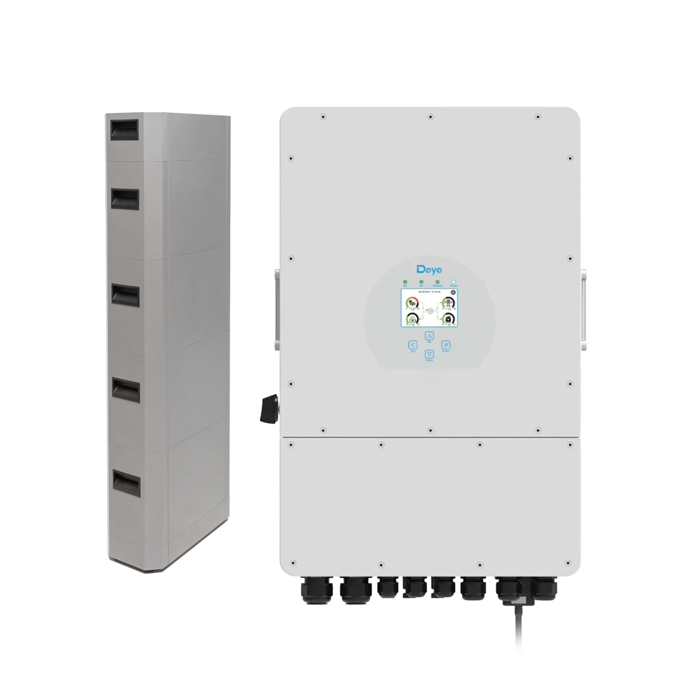 Система хранения энергии DEYE SUN-12K-SG04LP3-EU-1PW11.04K-LFP 12kW 11.04kWh 1BAT LiFePO4 6000 циклов - Фото 1