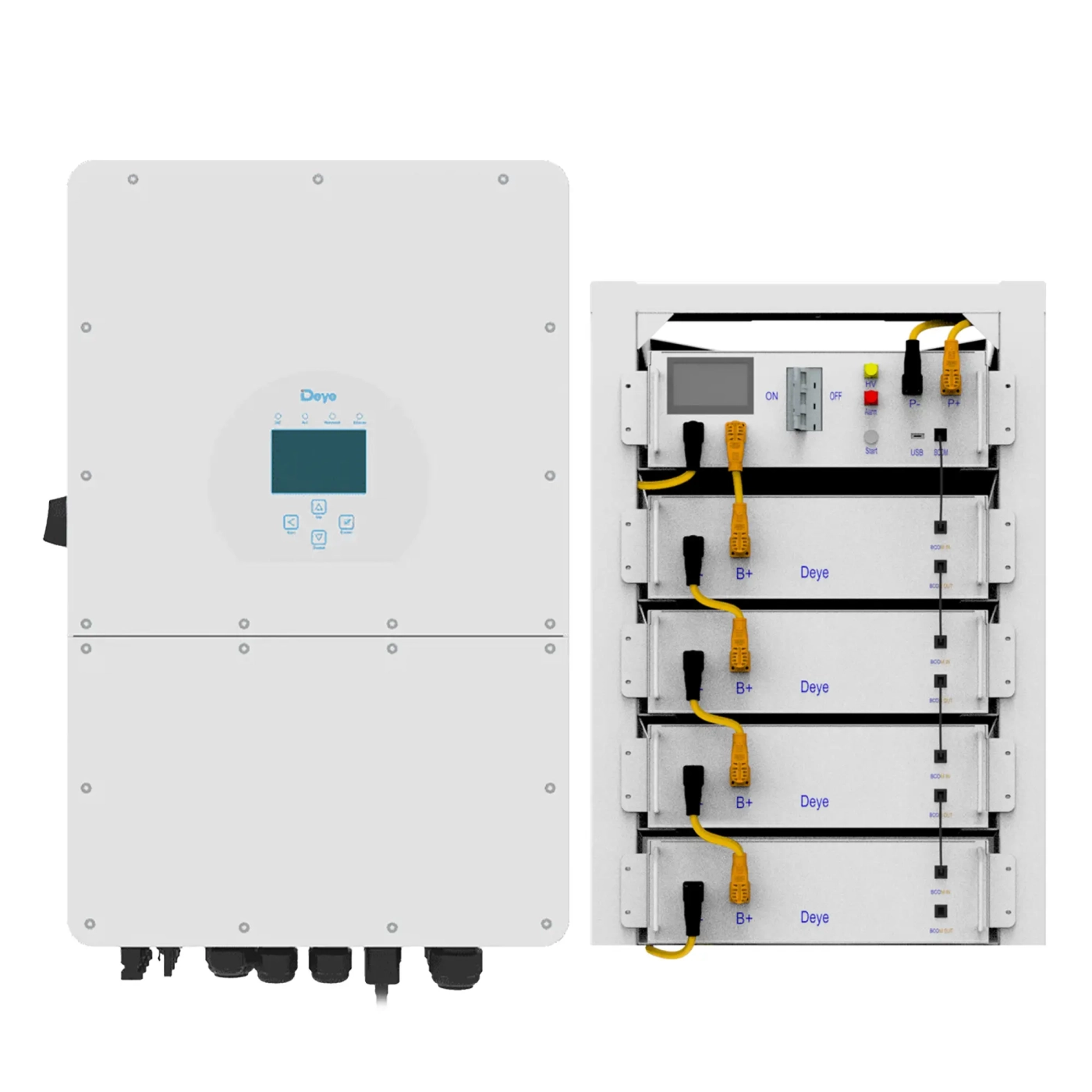 Система зберігання енергії DEYE SUN-12K-SG01HP3-EU-AM2-BOS-G4-20.48kW-LFP 12kW 20.48kWh 1BAT LiFePO4 6000 циклів - Фото 3