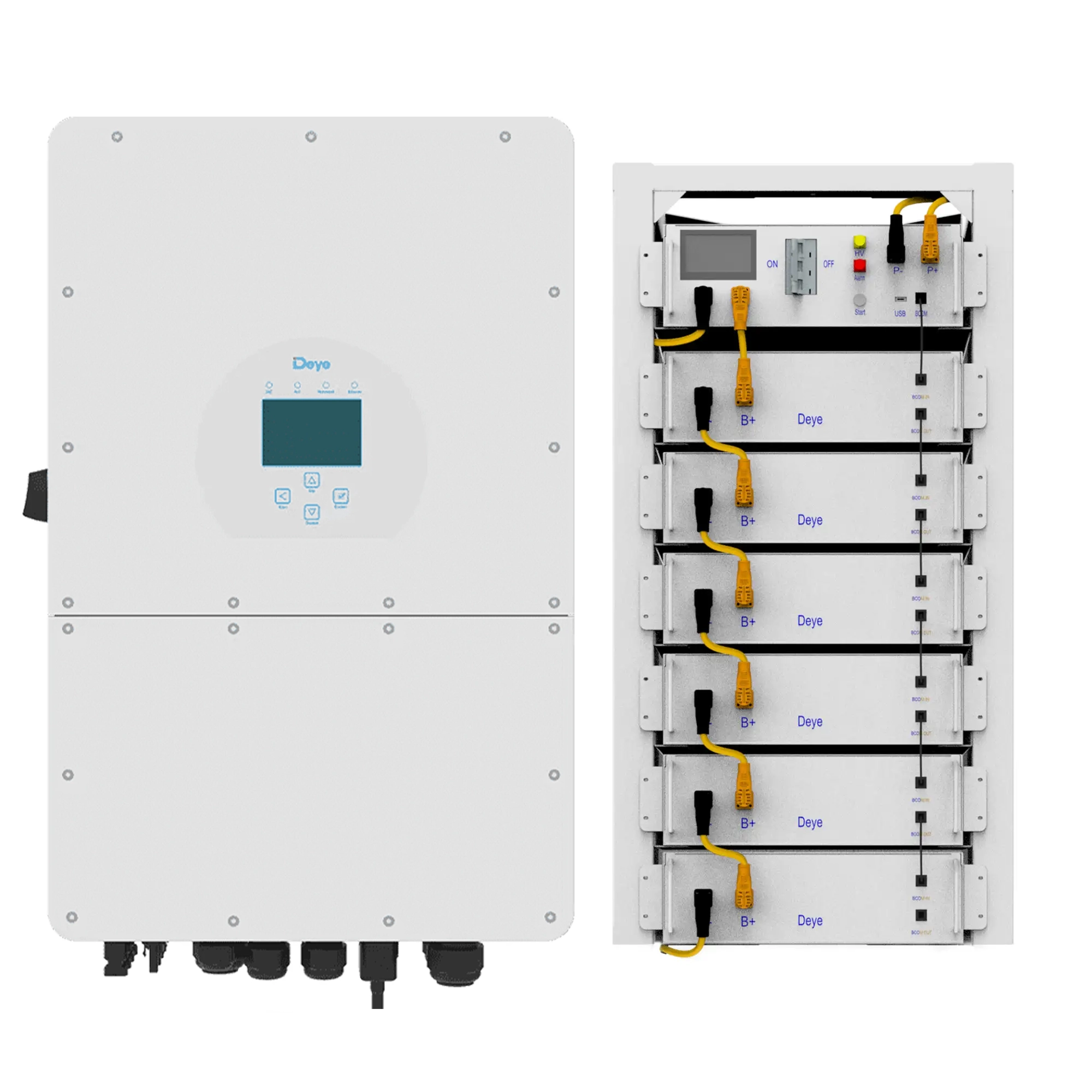 Система зберігання енергії DEYE SUN-20K-SG01HP3-EU-AM2-BOS-G6-30.72kW-LFP 20kW 30.72kWh 1BAT LiFePO4 6000 циклів - Фото 3