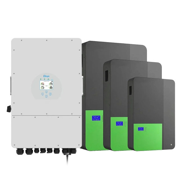 Система зберігання енергії DEYE SUN-8K-SG01LP1-EU-3SV14.4K-LFP-W 8kW 14.4kWh 3BAT LiFePO4 4000 циклів - Фото 1