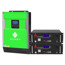 Система зберігання енергії Solarverse 5.5kW-Sumry 10.24kWh-GSL 2BAT LiFePO4 6500 циклів (SVR16-1SU5.5K2-LGS10.24K1-0) - Фото 1