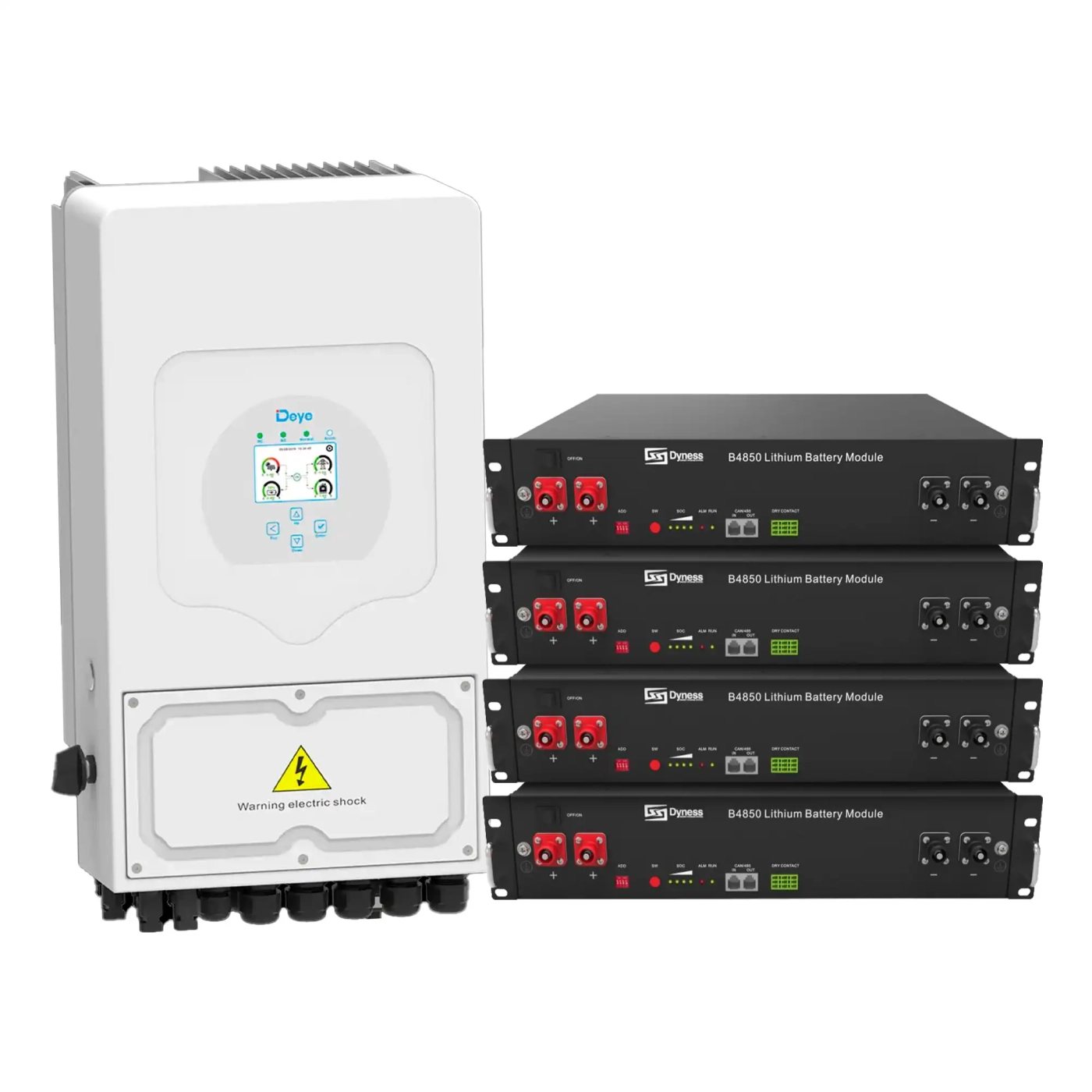 Система хранения энергии Solarverse 5kW-DEYE 9.6kWh-Dyness 4BAT LiFePO4 6000 циклов (SVR24-1DE5K1-LDY9.6K1-0) - Фото 1