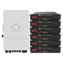Система зберігання енергії Deye SUN-6K-SG03LP1-EU-6DY14.4K-LFP 6kW 14.4kWh 6BAT LiFePO4 6000 циклів - Фото 1