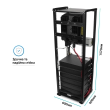 Система зберігання енергії Solarverse SVR32-1AF6K1-LDY12K1-0 6kW 12kWh 5BAT LiFePO4 6000 циклів - Фото 9