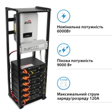 Система хранения энергии Solarverse SVR32-1AF6K1-LDY14.4K1-0 6kW 14.4kWh 6BAT LiFePO4 6000 циклов - Фото 2