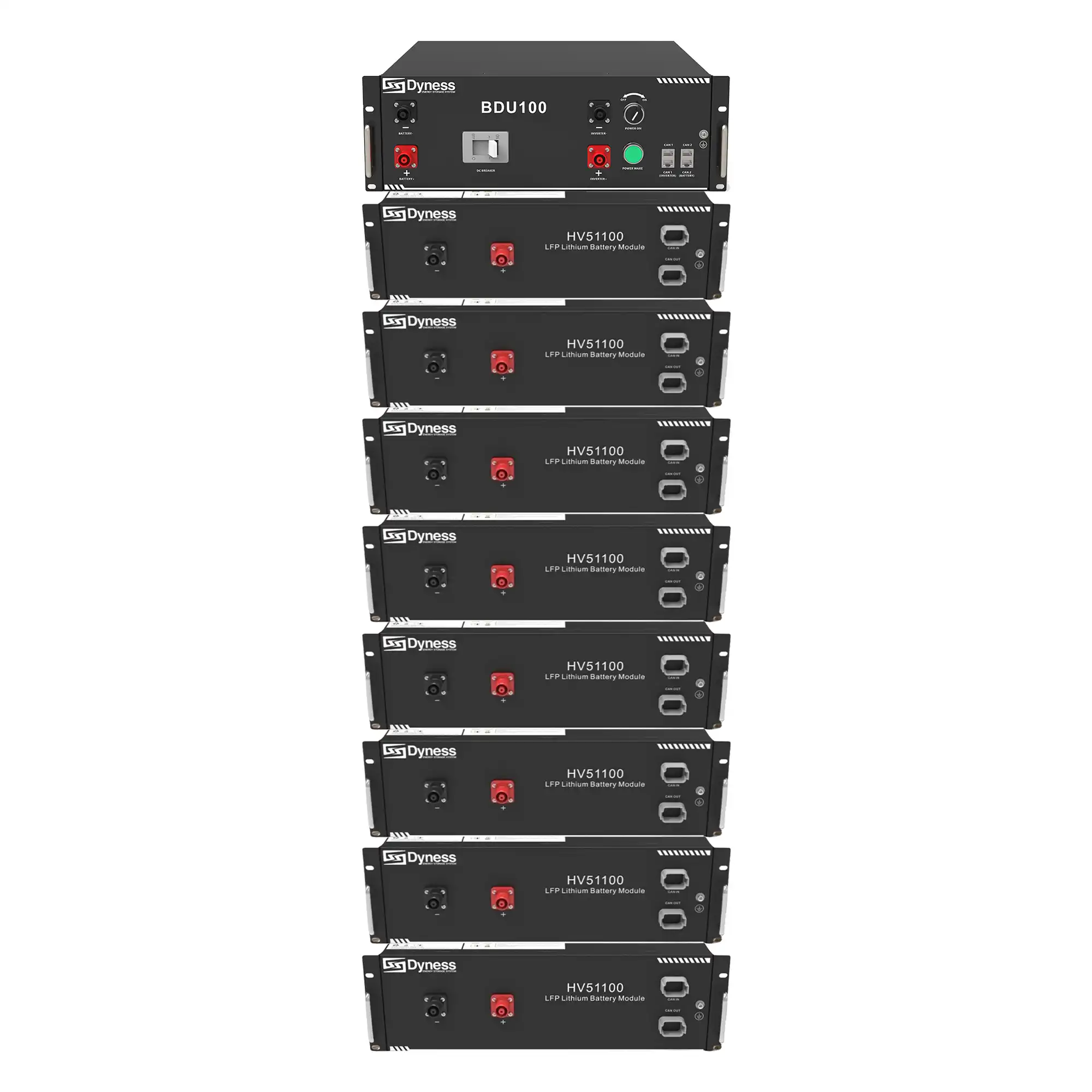 Блок батарей Dyness HV51100-8 40.96kW 409.6V 100Ah LiFePO4 BDU100 RACK - Фото 1