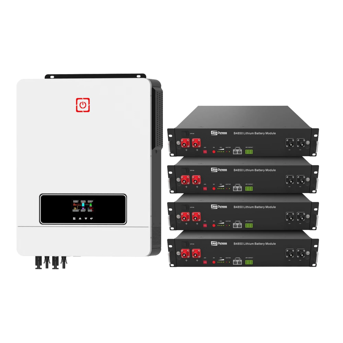 Система зберігання енергії HWS MAX10.2K-LDY9.6K1-LFP 10.2kW 9.6kWh 4BAT LiFePO4 6000 циклів - Фото 1