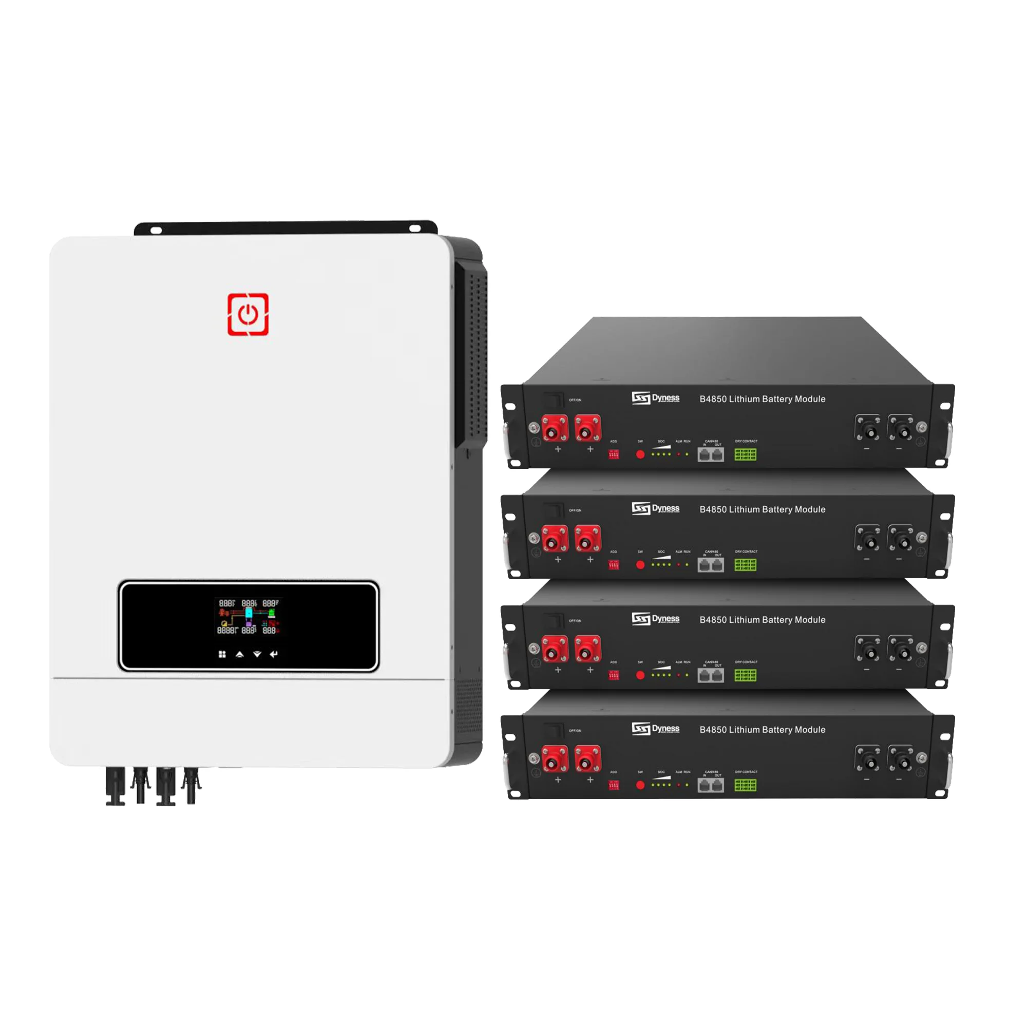 Система зберігання енергії HWS MAX10.2K-LDY9.6K1-LFP 10.2kW 9.6kWh 4BAT LiFePO4 6000 циклів - Фото 1