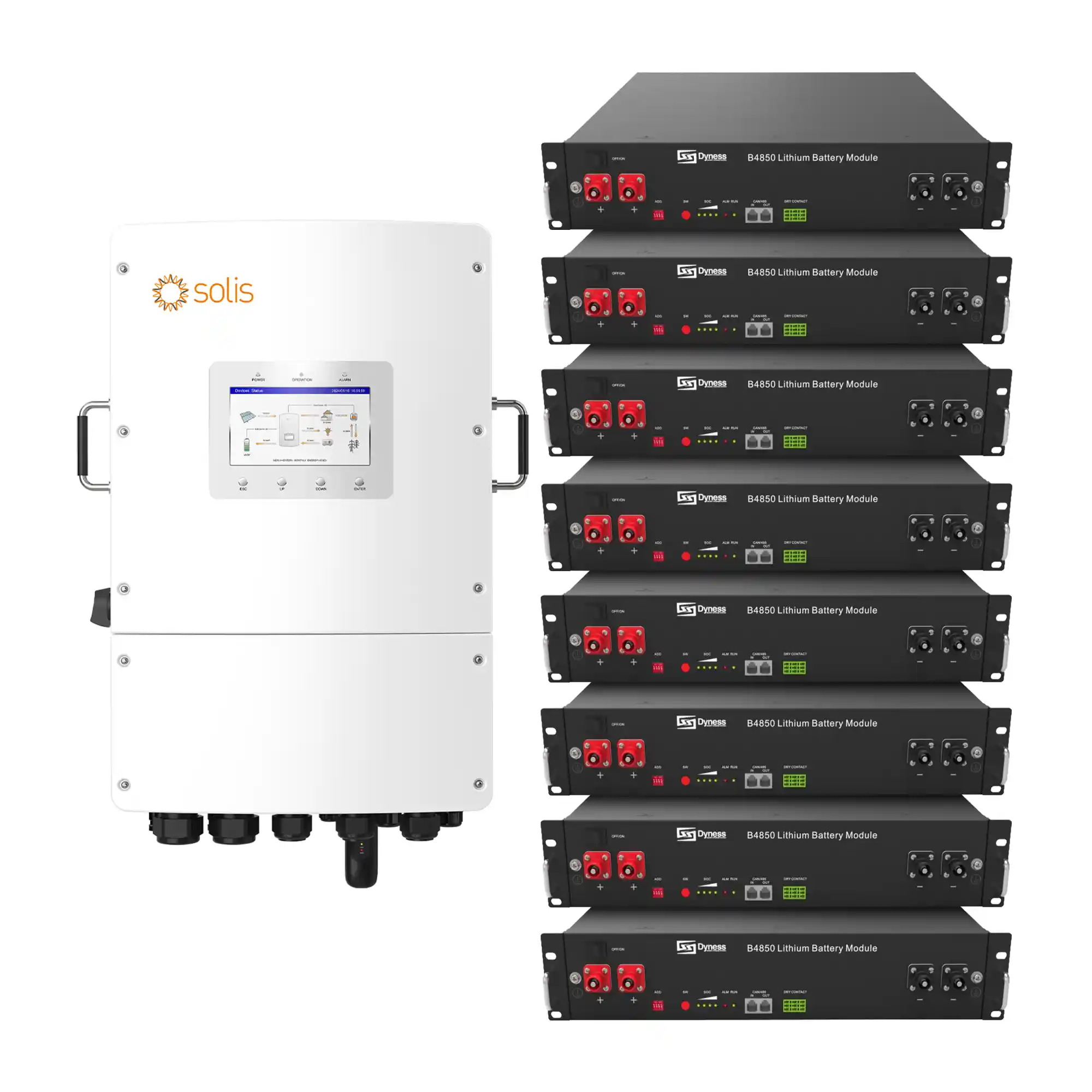 Система хранения энергии Solis S6-EH3P12K-L-LDY19.2K1-LFP 12kW 19.2kWh 8BAT LiFePO4 6000 циклов - Фото 1