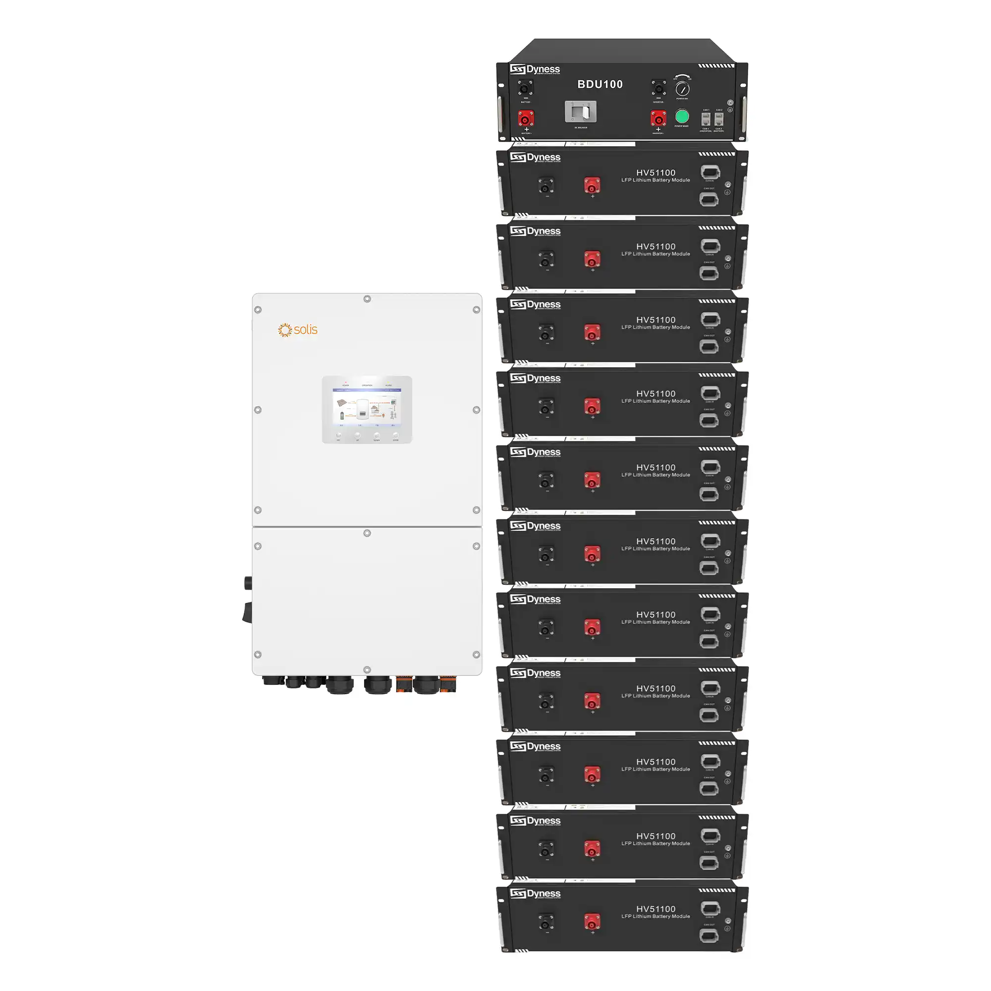 Система зберігання енергії Solis S6-EH3P30K-H-HDY56.32K1-LFP 30kW 56.32kWh 1BAT LiFePO4 6000 циклів - Фото 1